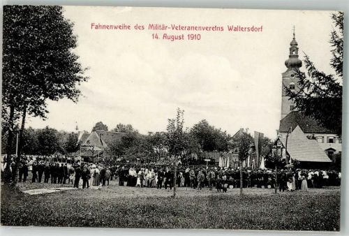Bad Waltersdorf Fahnenweihe d. Militär-Veteranenvereins 14.8.1910