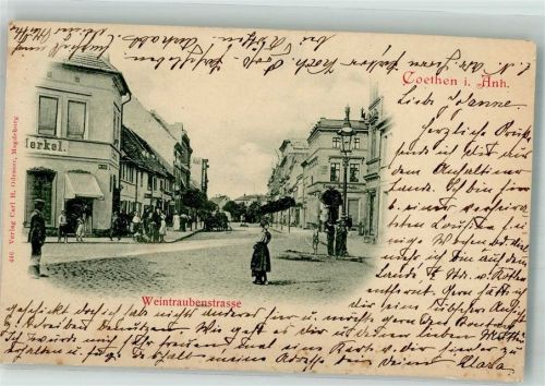 Köthen 1900 Weintraubenstrasse