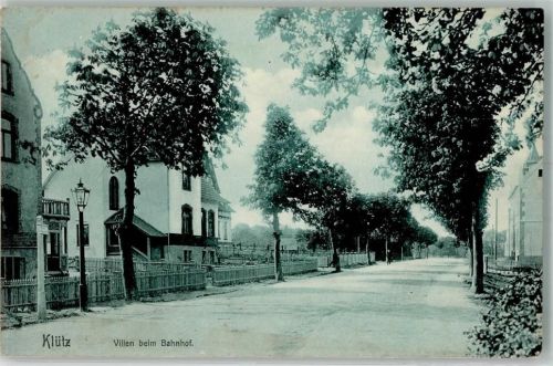 Klütz 1909 Am Bahnhof Villen