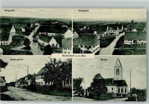 Kirchdorf Dorfstraße An der Kirche Pfarrkirche St. Blasius Top Karte Erh.I um1910