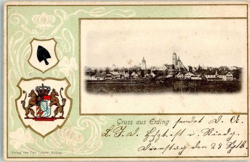 Erding Erding Landshuter Tor Wappen Passepartout