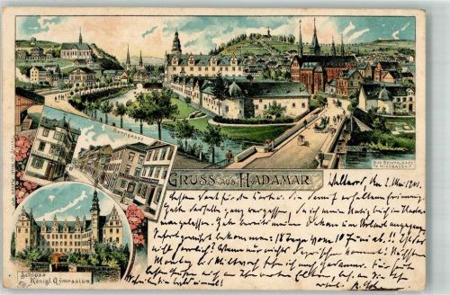 Hadamar 1901 Borngasse Schloss Kgl. Gymnasium