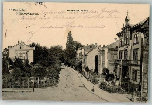 99880 O5812 Waltershausen , Thür 1914 - Bahnhofstraße Villen