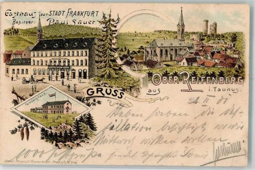 Oberreifenberg 1901 Feldberghaus Gasthaus zur Stadt Frankfurt
