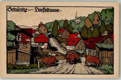 Schierke Dorfstraße Kühe