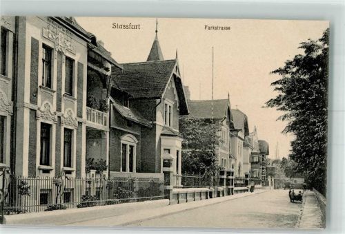Staßfurt Parkstraße Villen Fahnenmast