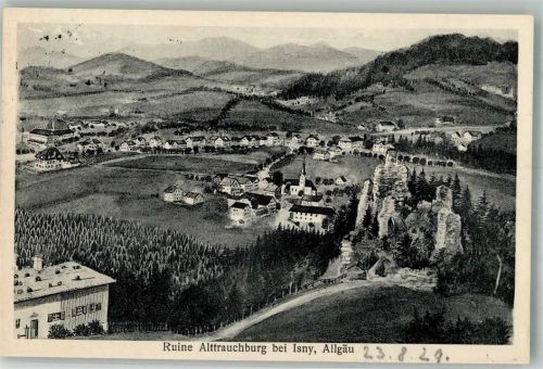 Isny 1927 Ruine Alttrauchburg