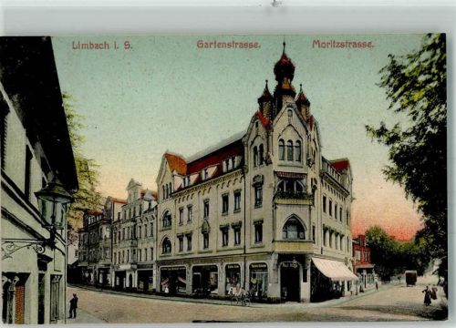 Limbach-Oberfrohna 1908 Gartenstraße Moritzstraße