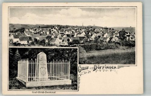 Döffingen 1925 Graf Ulrich-Denkmal