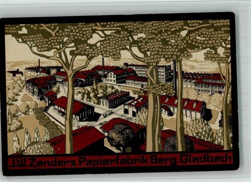 Bergisch Gladbach Künstlersteindruck Papierfabrik J. W. Zander