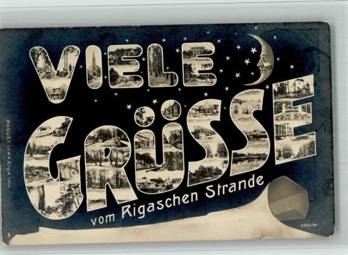 Riga 1904 Viele Grüße vom Strand