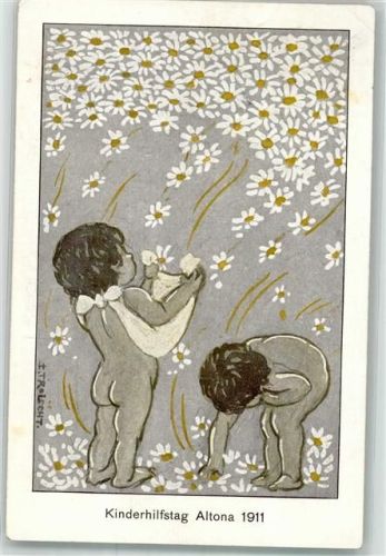 Altona 1911 Kinderhilfstag Margareten Tag sign. Troischt
