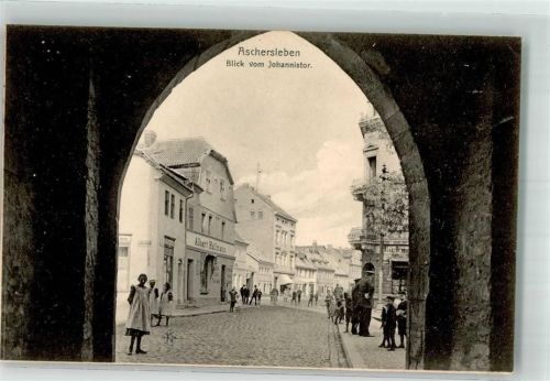 Aschersleben 1909 Johannistor-Bogen