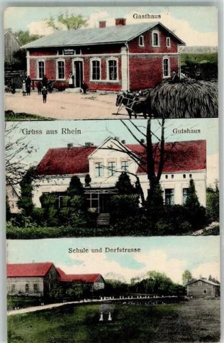 Döhlau 1915 Gutshaus Schule Dorfstraße Gasthaus Ort handschriftlich