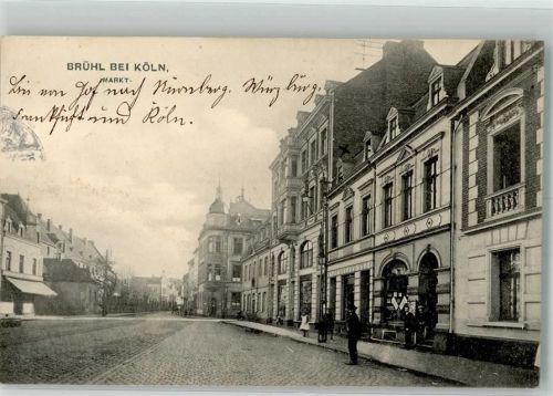 Brühl 1913 Markt