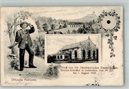 Lichtenfels 1905 VII. Oberfränkischen Zimmerstutzen-Bundes-Schießen , Schütze