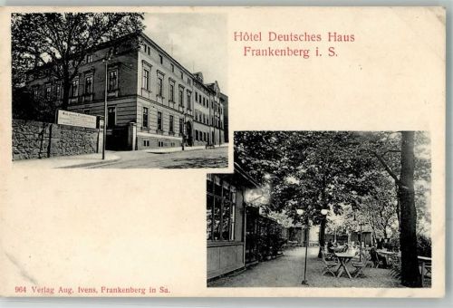 Frankenberg Hotel Deutsches Haus Gartenwirtschaft