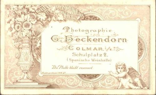 Colmar Photograph G. Heckendorn