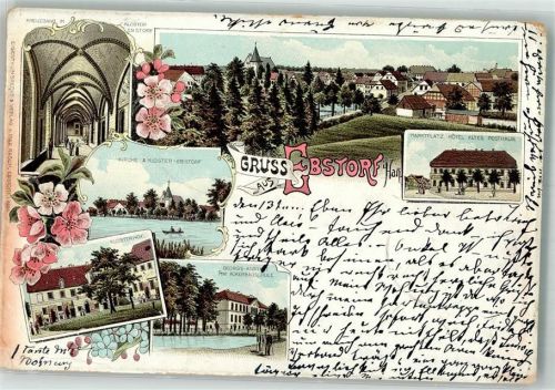 Ebstorf 1897 Klosterhof Kreuzgang Hotel Altes Forsthaus Ackerbauschule