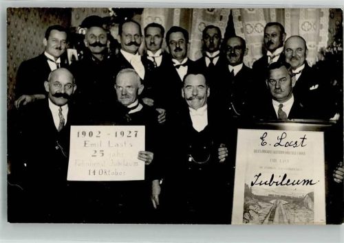 Lokomotivführer 1902-1927 25 Jahre Fahrdienst Jubiläum