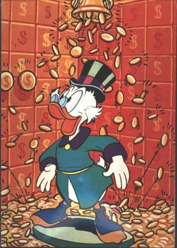 Donald Duck, AK gibt Laut durch drücken