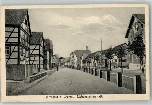 Barchfeld Liebensteinerstraße Sonderstempel Tausendjahrfeier mit Uhrzeit