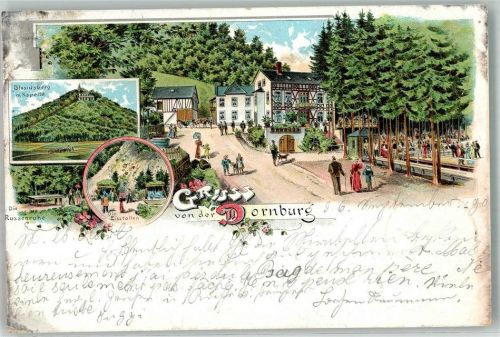 Dornburg 1900 Gasthaus Dornburg Garten Blasiusberg Kapelle Die Russenruhe Die Eisstollen Bahnpost -Hadamar