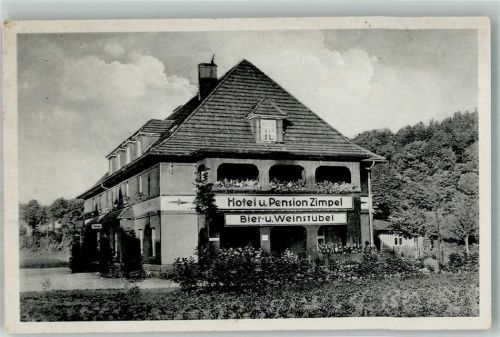 Bad Altheide 1942 Hotel Pension Zimpel Feldpost WK II