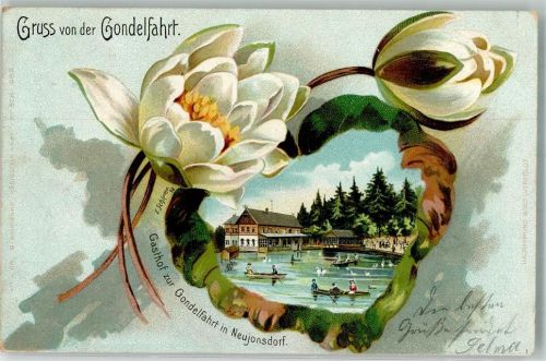 Kurort Jonsdorf 1907 Neujonsdorf Blütenblatt Gasthaus zur Gondelfahrt