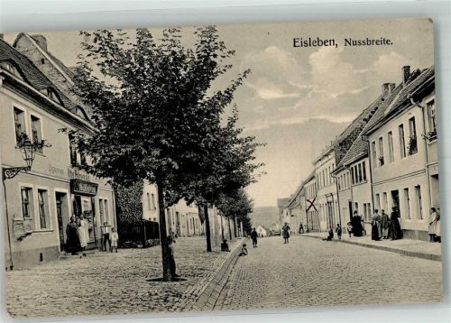 Lutherstadt Eisleben 1920 Nussbreite Zigarrenhandlung Hanewald