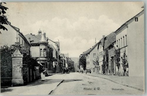 Höxter 1910 Grubestraße Litfaßsäule