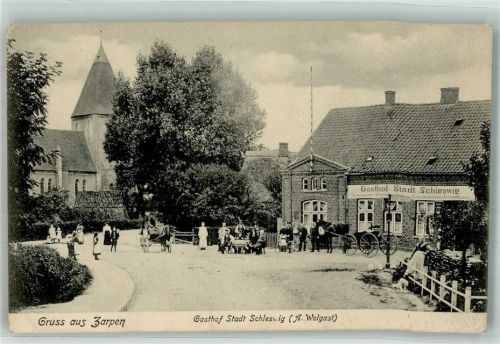 Zarpen Gasthaus Stadt Schleswig Kutschen Kirche