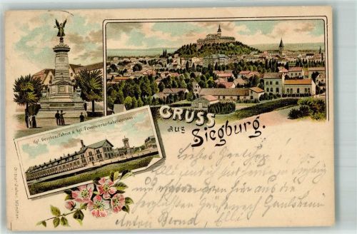 Siegburg 1899 Kgl. Geschossfabrik Kgl. Feuerwerks-Laboratorium Kriegerdenkmal Verlag Ottmar Zieher-München