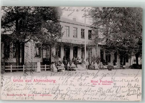 Ahrensburg 1904 Hotel Posthaus