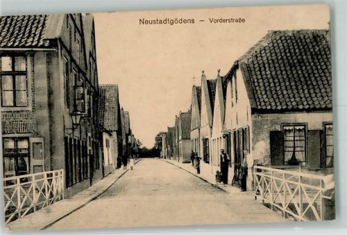 Neustadtgödens 1915 Vorderstraße Fahrrad