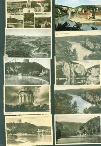 Kelheim und Umgebung Lot mit 24 AK und Umgebung Originale aus dem Archiv des Metzverlages Klebereste rückseitig