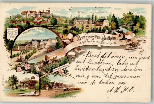 Bad Bentheim Kurhaus Pavillon Hotel Bellevue Kriegerdenkmal Bahnhof