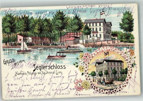 Zeuthen 1912 Hankels-Ablage Gasthaus Seglerschloss Zeuthener See