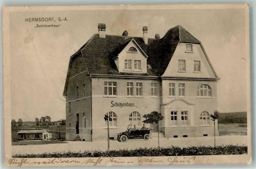 07629 O6530 Hermsdorf , Thür 1913 - Gasthaus Schützenhaus Nachporto