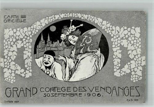 Neuchâtel 1906 Weinfest Grand Cortege des Vendanges Jugendstil
