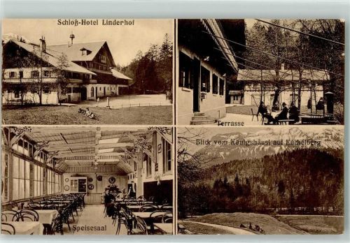 Linderhof Schloß-Hotel Linderhof Speisesaal Terrasse