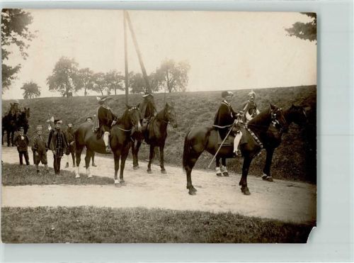 Rochlitz 1928 Historischer Umzug Ecke beschädigt