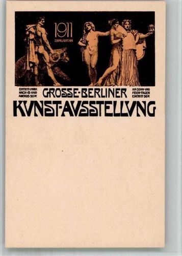 Berlin Mitte 1911 Große Berliner Kunst-Ausstellung Plakatdruck AK