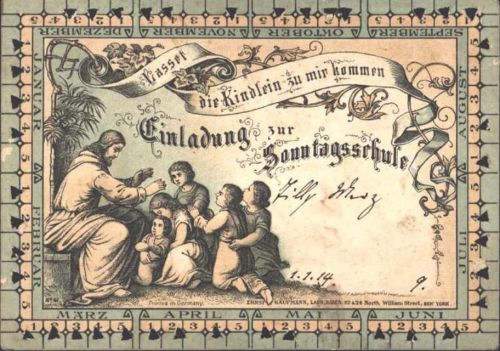 Einladung zur Sonntagsschule 1914