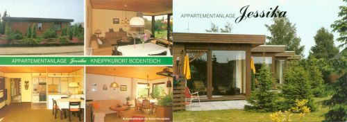 Bodenteich Appartmentanlage Jessika Innen-und Aussenansicht Klappkarte