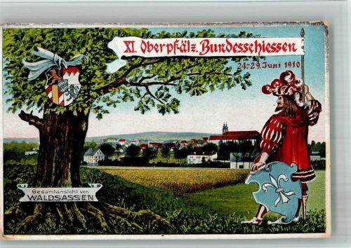 Waldsassen 1910 XI Oberpfälzisches Schießen , Wappen