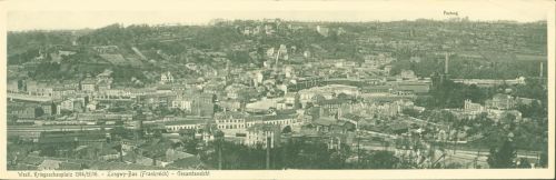 Longwy Kriegsschauplatz WK I Klappkarte