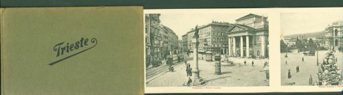 Trieste / Triest / Trst Leporello in Hardkartonumschlag 12 Bilder 14 x 8,9 cm