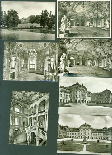 Pommersfelden Lot mit 18 AK und 2 Fotos Schloss Weißenstein Original aus dem Archiv des Metzverlages viele mehrfach