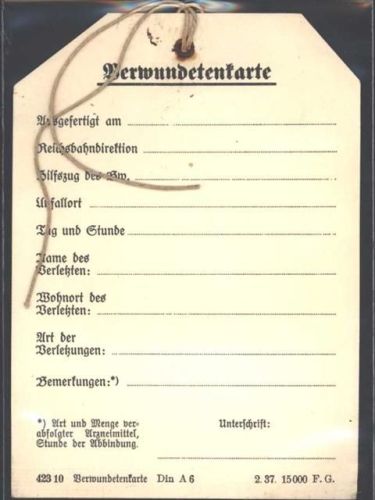 Verwundetenkarte